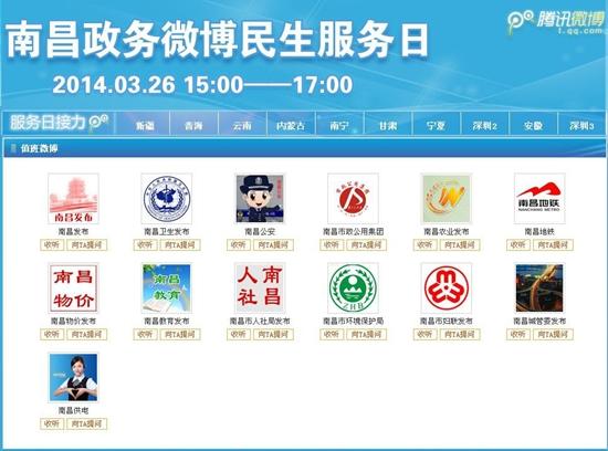 南昌政務(wù)微博開(kāi)展首屆民生服務(wù)日活動(dòng)